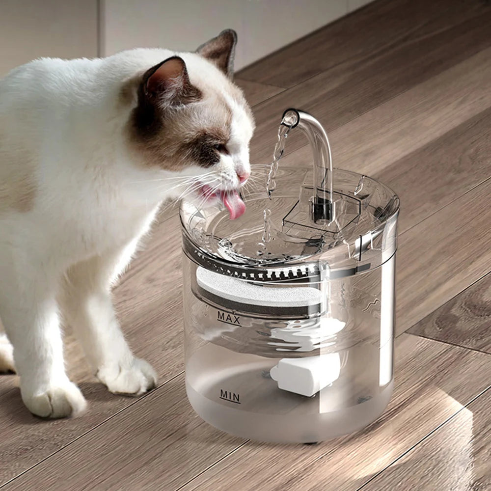 2L Automatic Drinker Electric Water Dispenser Water Flowing Fountain Filter Dog Cat Drinking Fountain Pet Drinking Feeder