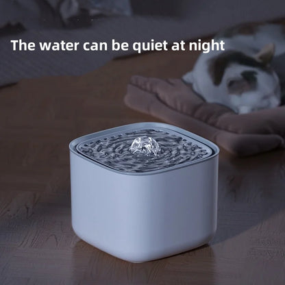 3L Large Capacity Canine Cat Dog Pet Circulating Filter Pet Fountain Feeder Automatic Water Dispenser with USB Port for Pets