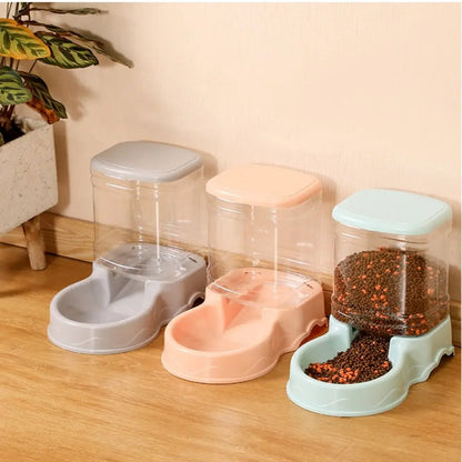 Large Capacity Corner Dog Bowl Automatic Pet Feeder Dog Food Dispenser Drinking Bowl For Dog Water Drinking Pet Supplies