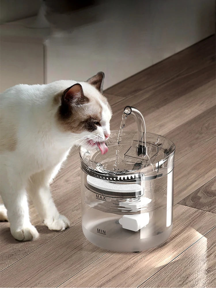 2L Automatic Drinker Electric Water Dispenser Water Flowing Fountain Filter Dog Cat Drinking Fountain Pet Drinking Feeder